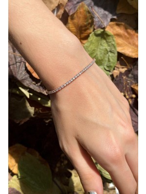 Spossy Silver Jewelry 1,5mm Su Yolu Bileklik