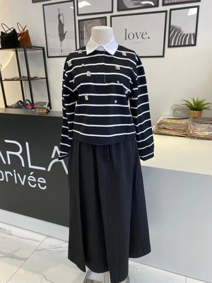 Wennora Gömlek Yaka Çizgili Takım