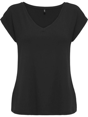 Only 15367570 Genis Yaka Kadin Body - Petrol