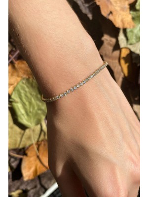 Spossy Silver Jewelry 1,5mm Su Yolu Bileklik