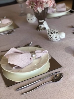 Valerium Simli Pudra Peçete 35X35CM