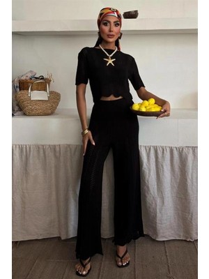 MiraLive Miray- Triko Bluz Pantolon Ikili Takım 10084-025