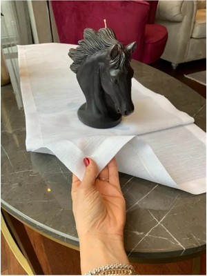 Valerium Simli Kırık Beyaz Runner 40X150CM