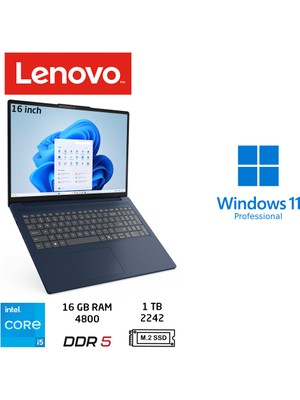 Lenovo ıdeapad Slim 3 Intel Core I5-13420H 16GB 1tb SSD 16" Wuxga IPS W11 Pro 83K2001RTR