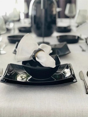 Valerium Simli Gümüş Peçete 35X35CM