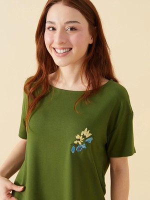 Lc Waikiki Yeni Sezon Petite Bisiklet Yaka Kadın Şortlu Pijama Takımı