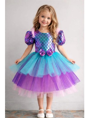 Boztaş Bebe Denizkızı Abiye Elbise & Doğum Günü Elbisesi & Parti Kostüm Deniz Kızı