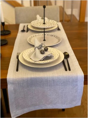 Valerium Simli Gümüş Runner 40X150CM