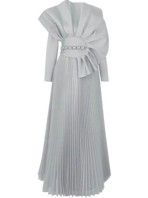 Senna Vıolanda Dress Gümüş