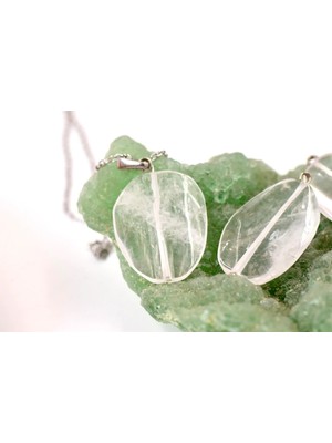 Doğaltaş Pembe Kuvars Kolye