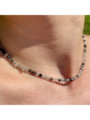 Doğaltaş Rutil Kuvars Kolye