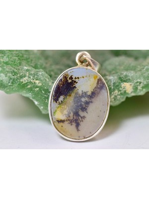 Doğaltaş Akik Gümüş Kolye