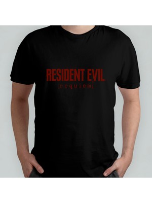 Pixxa Resident Evil 9 Requiem  %100 Pamuklu Bisiklet Yaka T-Shirt Model 6