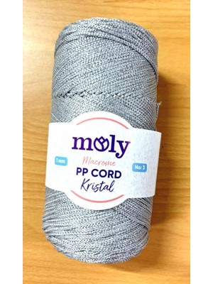 Angel Çanta Aksesuar Moly Yarn 200 gr Simli Polyester Makrome No:60