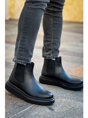 Zerenyus ZRC613 - Premium Erkek Chelsea Bot Siyah