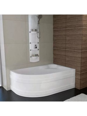 Sırduş 150X100X55 Asimetrik Sağ Küvet, Beyaz