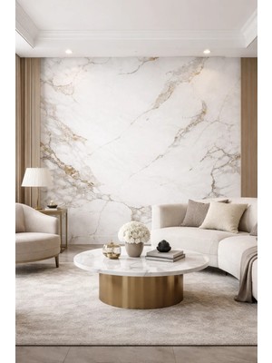 Diecor Premium Kalite Mermer Desenli Pvc Panel 122X244 cm Suya Dayanıklı Banyo, Mutfak ve Zemin Kaplama