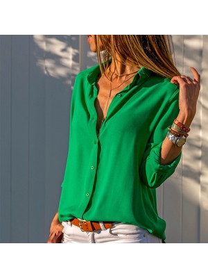 MiraLive Miray- Dokuma Viskon Kumaş Efsane Gömlek