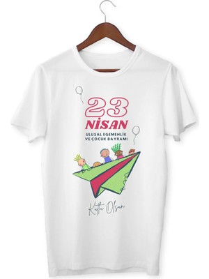 Alpşan Ticaret 23 Nisan Çocuk Bayramı Baskılı Çocuk Tişört 23 Nisan T-Shirt