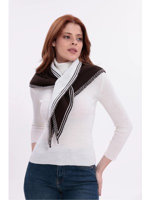 Saint Majesta Kadın Çift Taraflı Atkı Akrilik Yumuşak Kışlık
