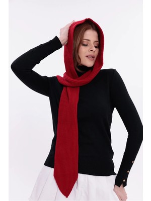 Saint Majesta Kadın Balaclava Kapüşonlu Yumuşak Atkı Şal Kışlık