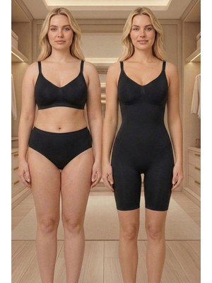 Figiza Tam Boy Tulum Korse Göbek Basen Baldır Toparlayıcı Extra Sıkılaştırıcı Vücut Şekillendirici Korse