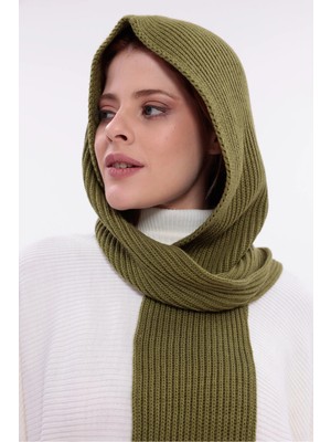 Saint Majesta Kadın Balaclava Kapüşonlu Yumuşak Atkı Şal Kışlık