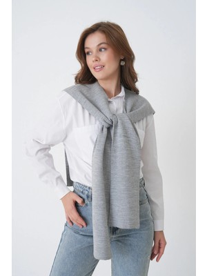 Saint Majesta %100 Akrilik Triko Omuz Şalı Kadın Ofis Günlük Moda Atkı- SM2026