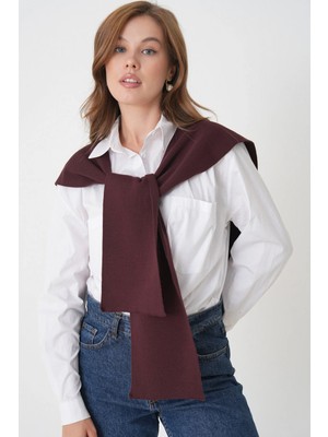 Saint Majesta %100 Akrilik Triko Omuz Şalı Kadın Ofis Günlük Moda Atkı- SM2026