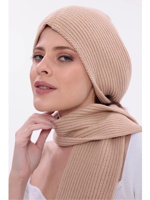 Saint Majesta Kadın Balaclava Kapüşonlu Yumuşak Atkı Şal Kışlık