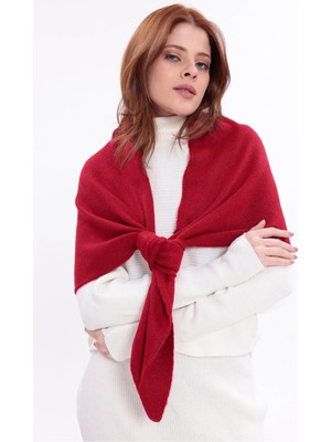 Saint Majesta Kadın Üçgen Atkı Yumuşak Triko ŞAL-SM2026