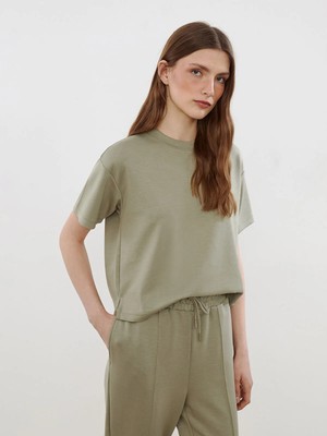 Lc Waikiki Yeni Sezon Bisiklet Yaka Kadın Tişört