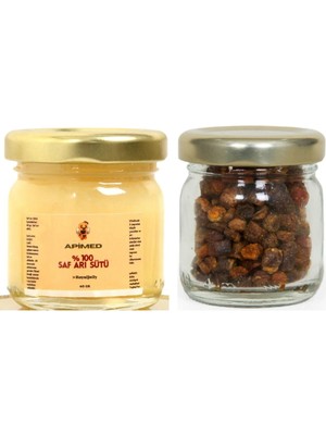 Apimed Arı Sütü 40 gr & Arı Ekmeği (Perga) 20 gr – Doğal Süper Gıda Ikili Set