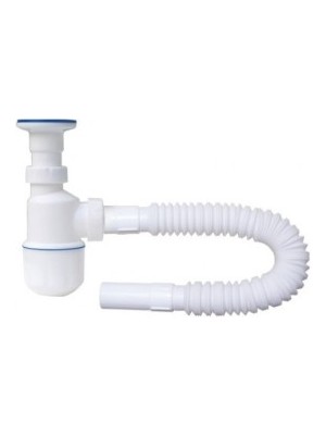 Gross AVM Körüklü Tahliye Taslı Lavabo Evye Sifonu Depolu Lavabo Evye Gider Borusu