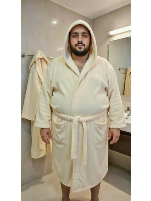 Le Gule Home Battal Boy & Geniş Kalıp %100 Pamuklu Erkek & Kadın  Bornoz