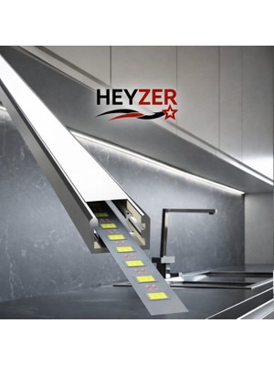 Heyzer 8×14  LED Profili (3 Metre) – Alüminyum (Ledsiz)