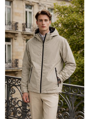 Damga Erkek Günlük Premium Casual Astarlı Taş Yağmurluk
