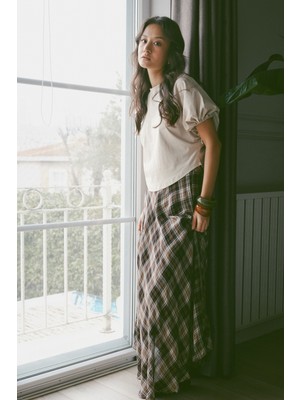 Nisan Triko Bisiklet Yaka T-Shırt