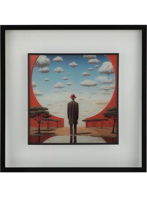 Mudo Home VERTO ÇERÇEVELİ CAM TABLO 60X60 CM