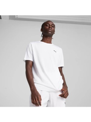 Puma Essentials Ess Small Logo Poly Tee Erkek Beyaz Tişört 682542-02