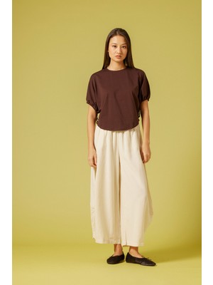 Nisan Triko Bisiklet Yaka T-Shırt