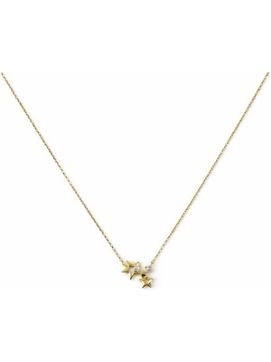 Sacha Yıldız Figürlü Taş Detaylı Kolye