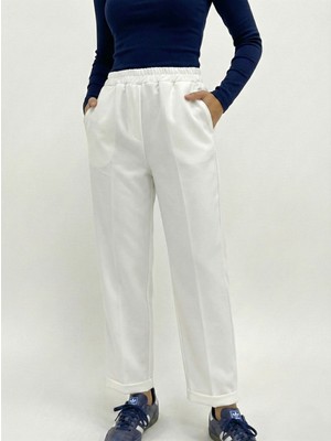 Foremia Duble Paça Atlas Pantolon-Ekru -
