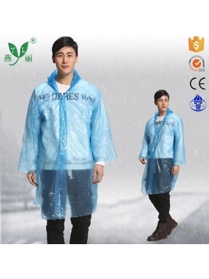 Ince Şeffaf Yağmurluk