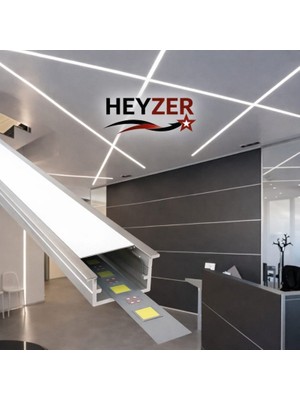 Heyzer 8×14 Kanatlı LED Profili (3 Metre) – Alüminyum (Ledsiz)