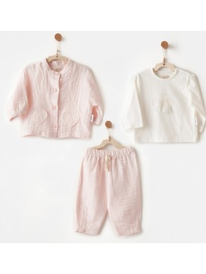 Andywawa Andy Wawa 3lü Takım Müslin Lovely Day Pembe