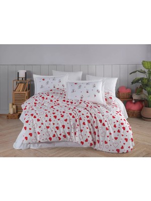 Çift Kişilik Poplin Nev Venüs Kırmızı