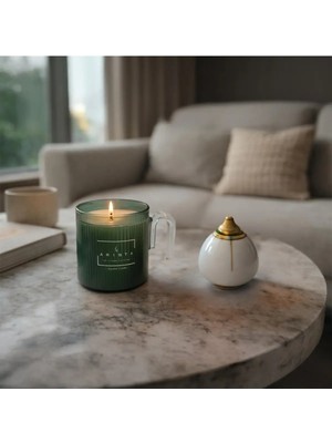 Arista Lumıére_mug_green_soyawax_kokulu_dekoratif_mum