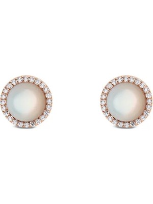 Daniel Wellington Audrey Earrings Mother Of Pearl Rose Gold