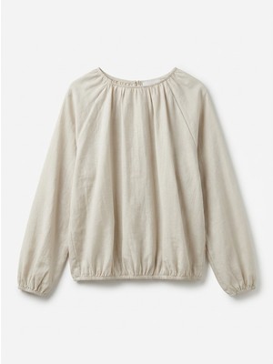 ALLDAY Taş-Yakası Büzgülü Bluz